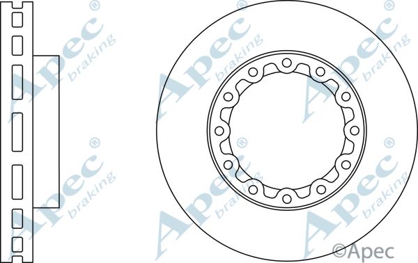 APEC BRAKING stabdžių diskas DSK2956